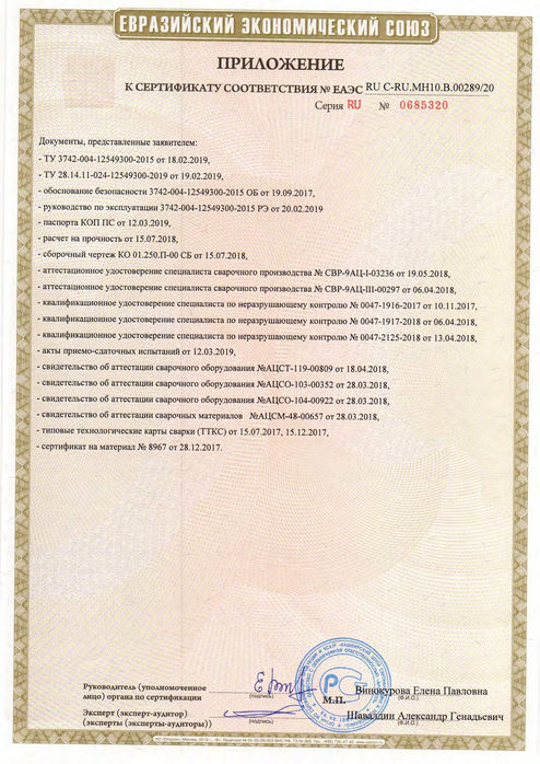 Клапаны обратные_Сертификат соответствия ТР ТС 032_2013_до 24.03.2025г (Приложение)
