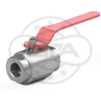Кран шаровой разборный трехсоставной муфтовый Dn32 Pn25 12Х18Н10Т 11нж45п