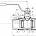 Кран цельносварной полнопроходной муфтовый Dn40 Pn25 12Х18Н10Т 10нж9пм