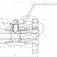 Кран шаровой разборный трехсоставной фланцевый Dn32 Pn16 12Х18Н10Т 11нж45п