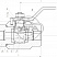 Кран шаровой разборный двухсоставной муфтовый Dn10 Pn16 12Х18Н10Т 11нж45п