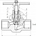 Клапан запорный Dn15 Pn16 муфтовый Ст. 20 15с68нж