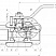 Кран шаровой разборный трехсоставной муфтовый Dn 15 Pn 16, 12Х18Н10Т, 11нж45п